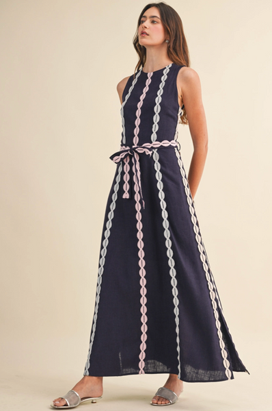 Sierra Dress -- Navy