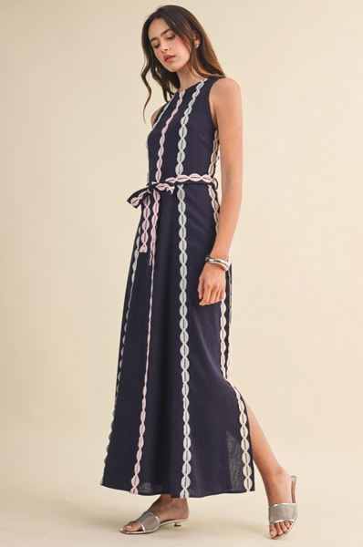 Sierra Dress -- Navy