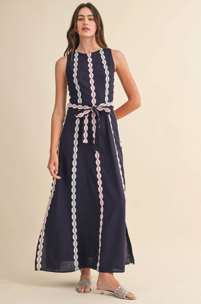 Sierra Dress -- Navy