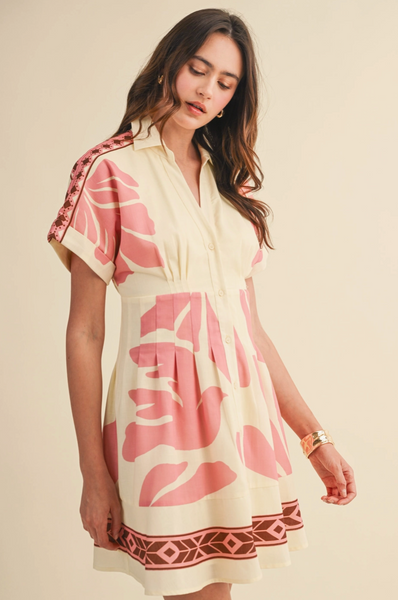 Oasis Dress -- Custard
