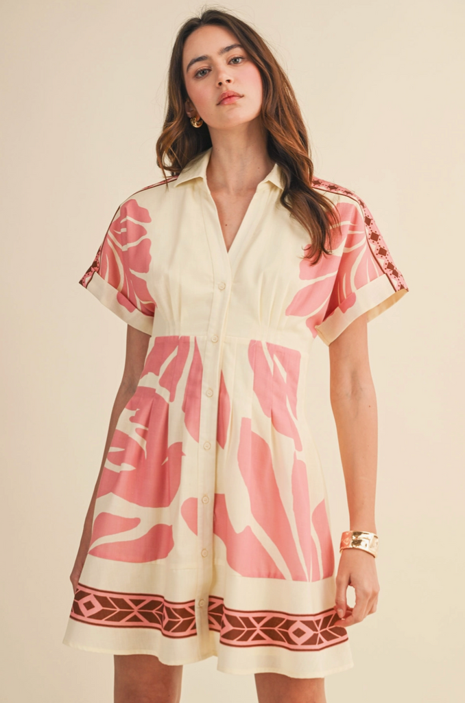 Oasis Dress -- Custard