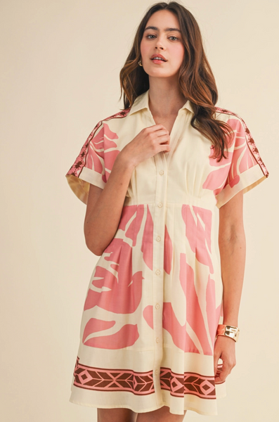 Oasis Dress -- Custard