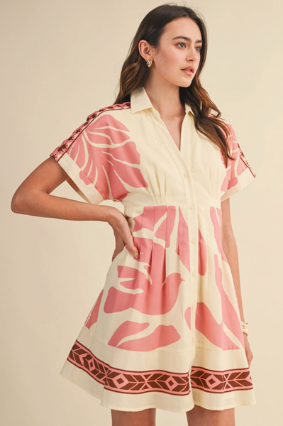 Oasis Dress -- Custard
