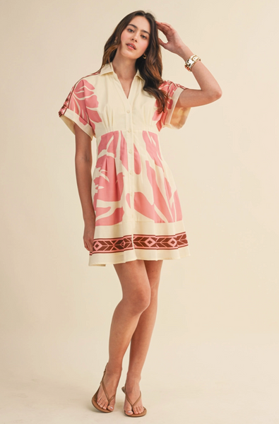 Oasis Dress -- Custard