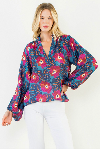 Quinn Top -- Blue