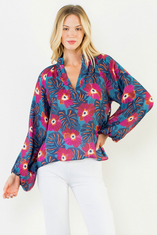 Quinn Top -- Blue