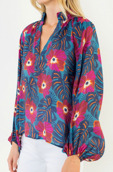 Quinn Top -- Blue