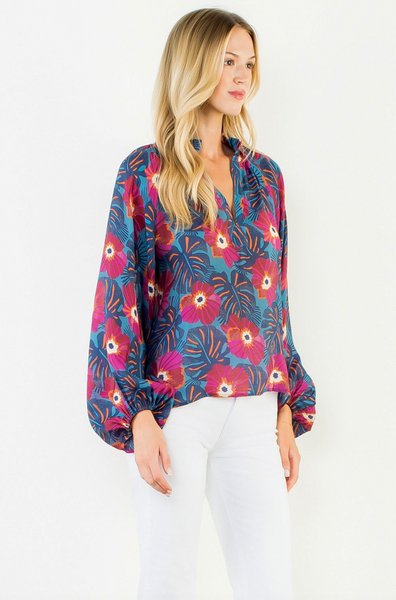 Quinn Top -- Blue