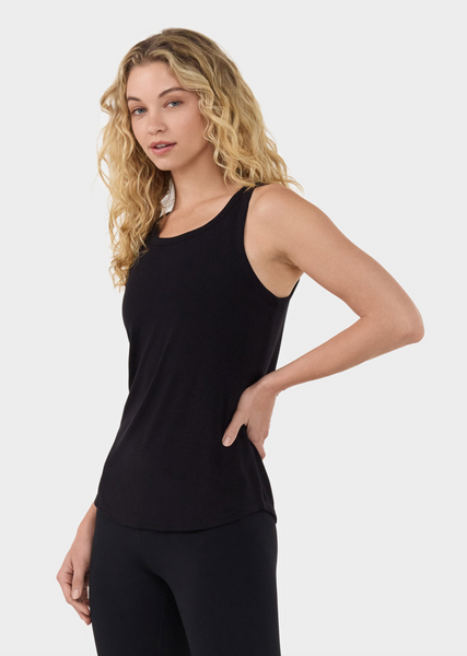 Relaxed Rib Tank -- Ebony