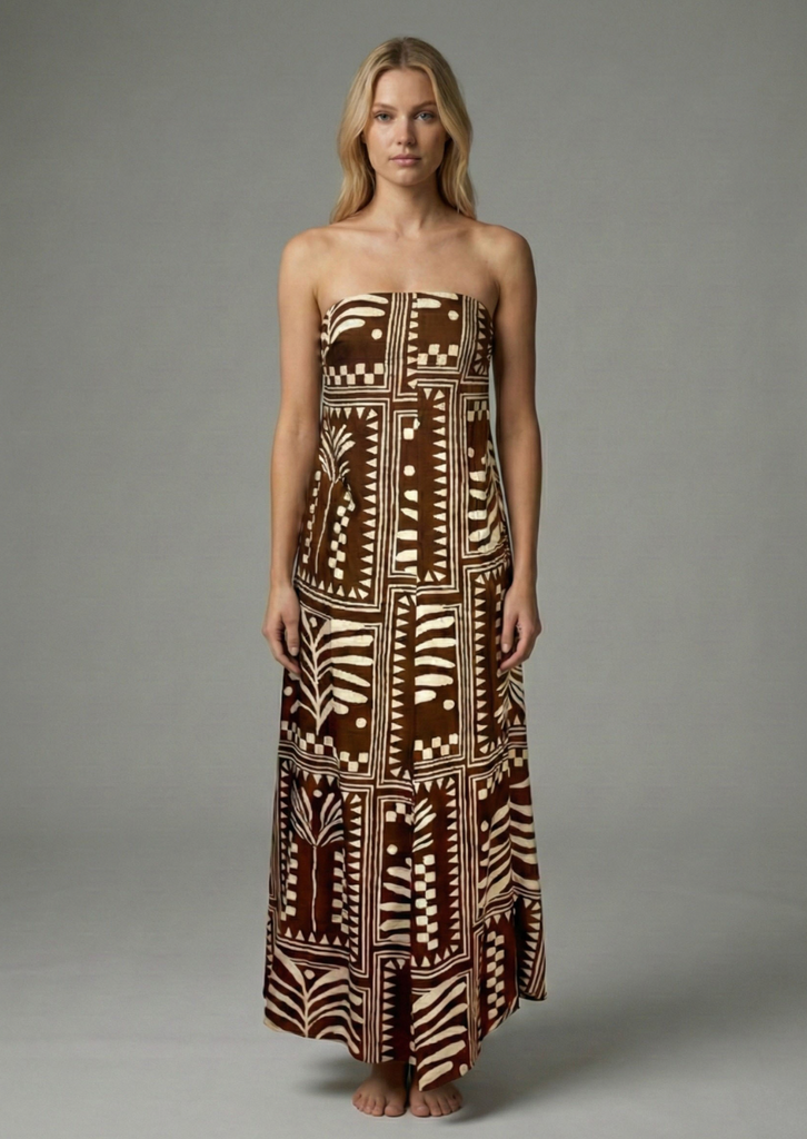 Terracotta Script Dress