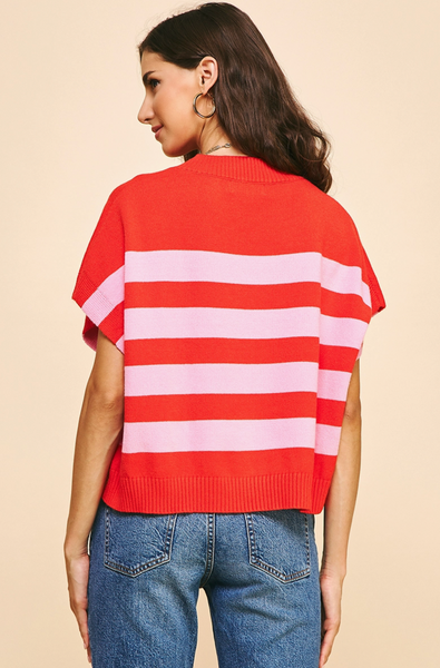Minka Top -- Red Pink