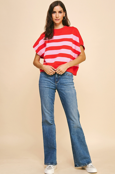 Minka Top -- Red Pink