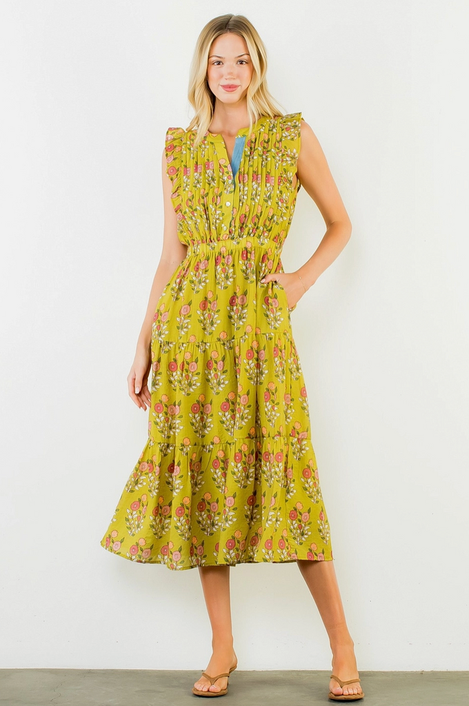 Jaemi Dress -- Green