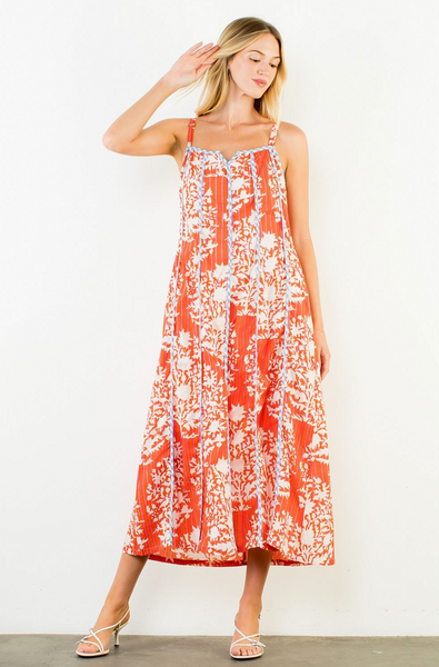 Addy Dress -- Orange