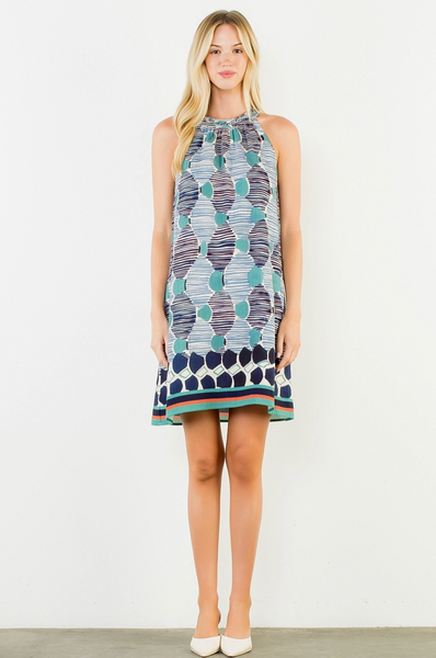 Florence Dress -- Blue