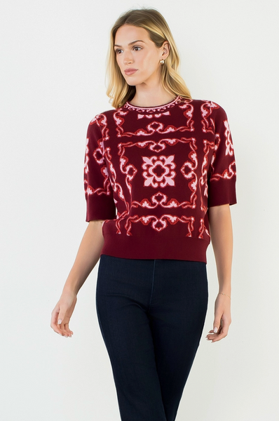 East Village Top -- Burgundy