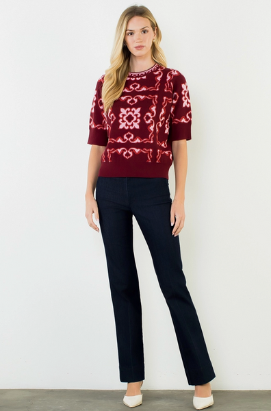 East Village Top -- Burgundy