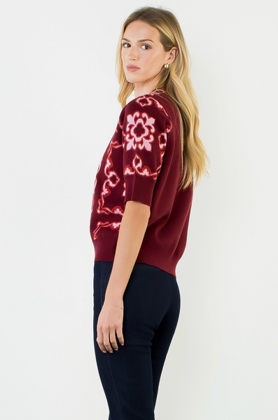 East Village Top -- Burgundy
