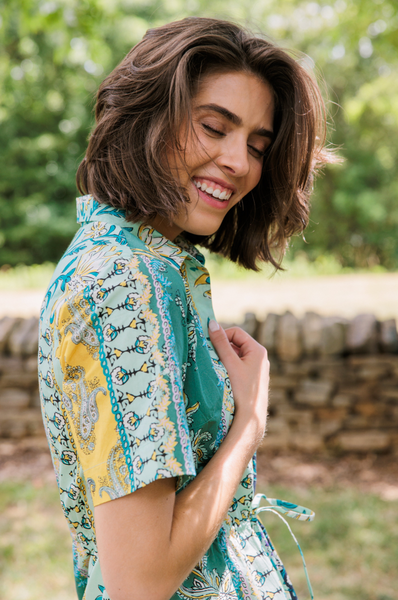 Sutton Dress -- Paisley Ribbon