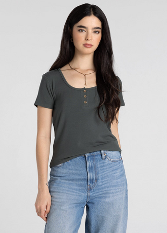 Evanore Top -- Grey