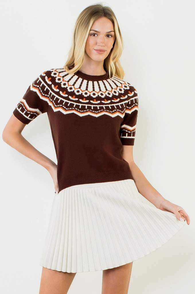 Jackie Top -- Brown
