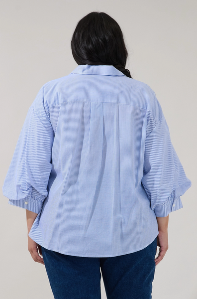 Chalet Top -- Blue White