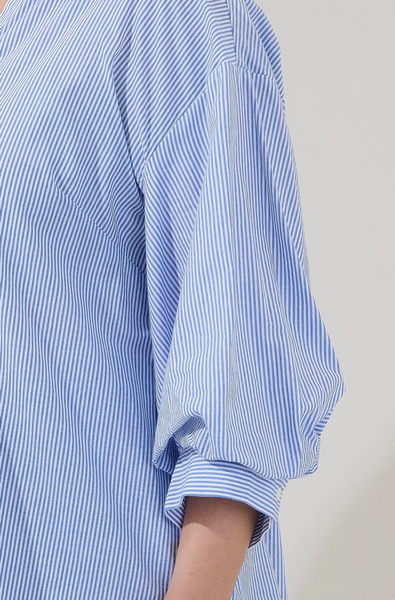 Chalet Top -- Blue White