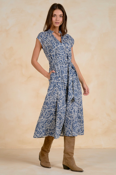 Nomadia Dress -- Navy