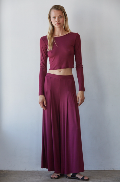 Selena Top -- Burgundy