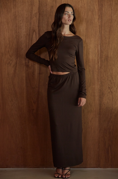 Selena Top -- Chocolate