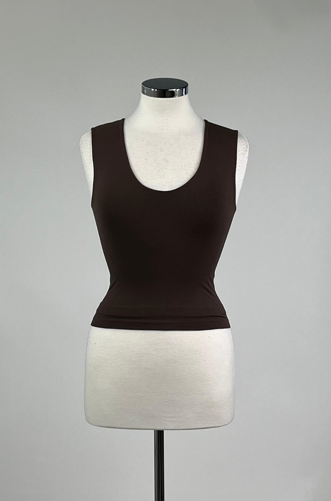 Takes Two Tank -- Dark Brown