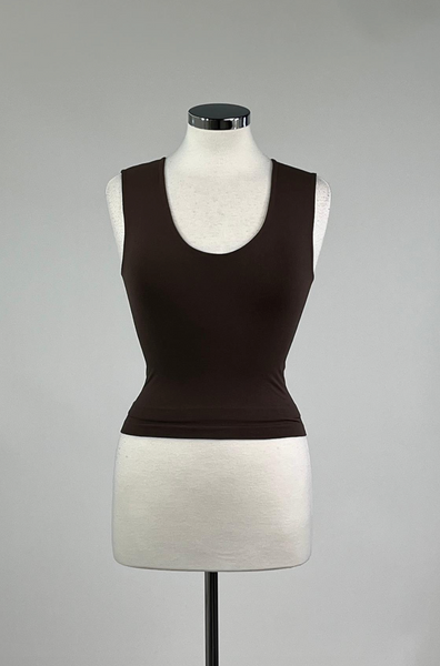 Takes Two Tank -- Dark Brown
