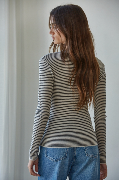 Moulin Top -- Taupe Black
