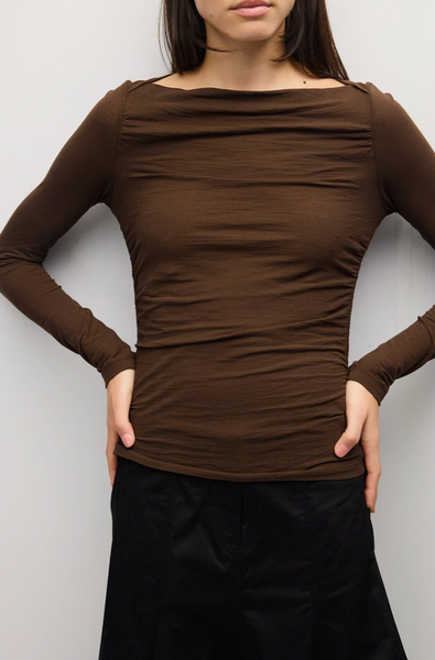 April Top -- Brown