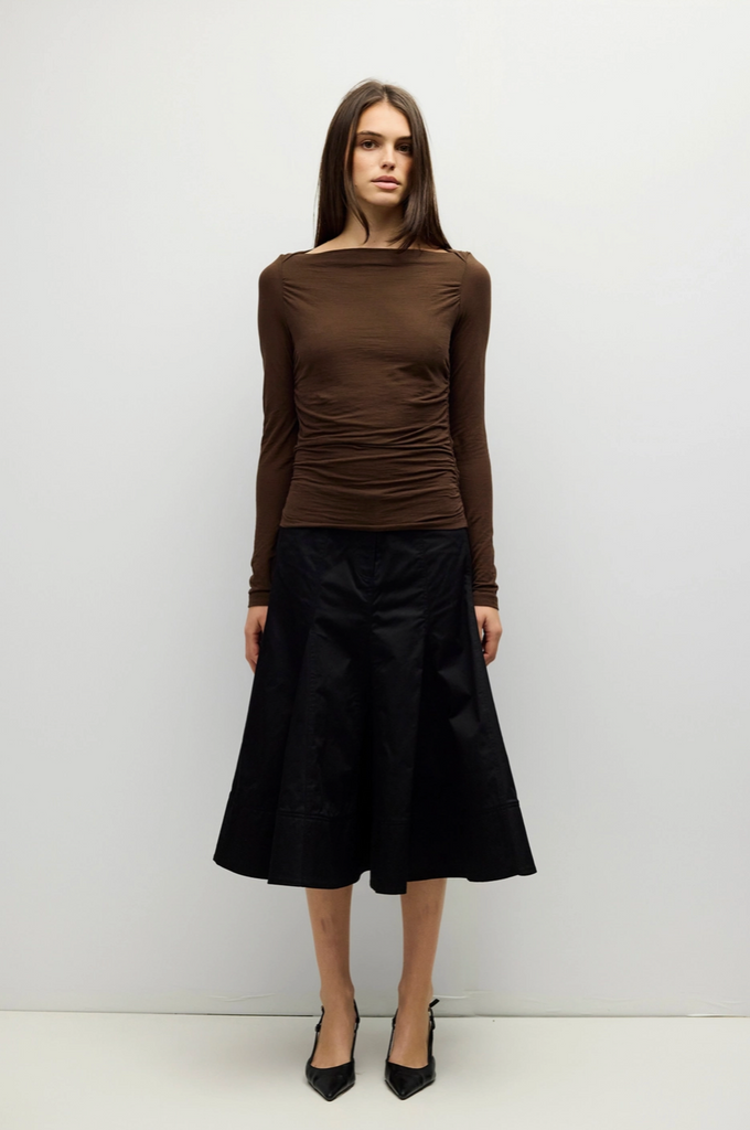April Top -- Brown