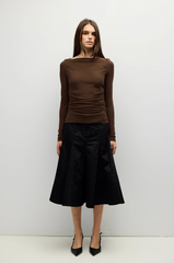 April Top -- Brown