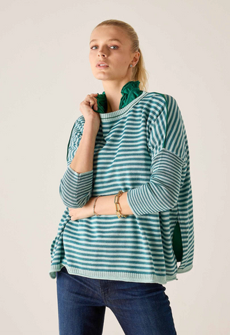 Catalina Sweater -- Deep Ocean Rain