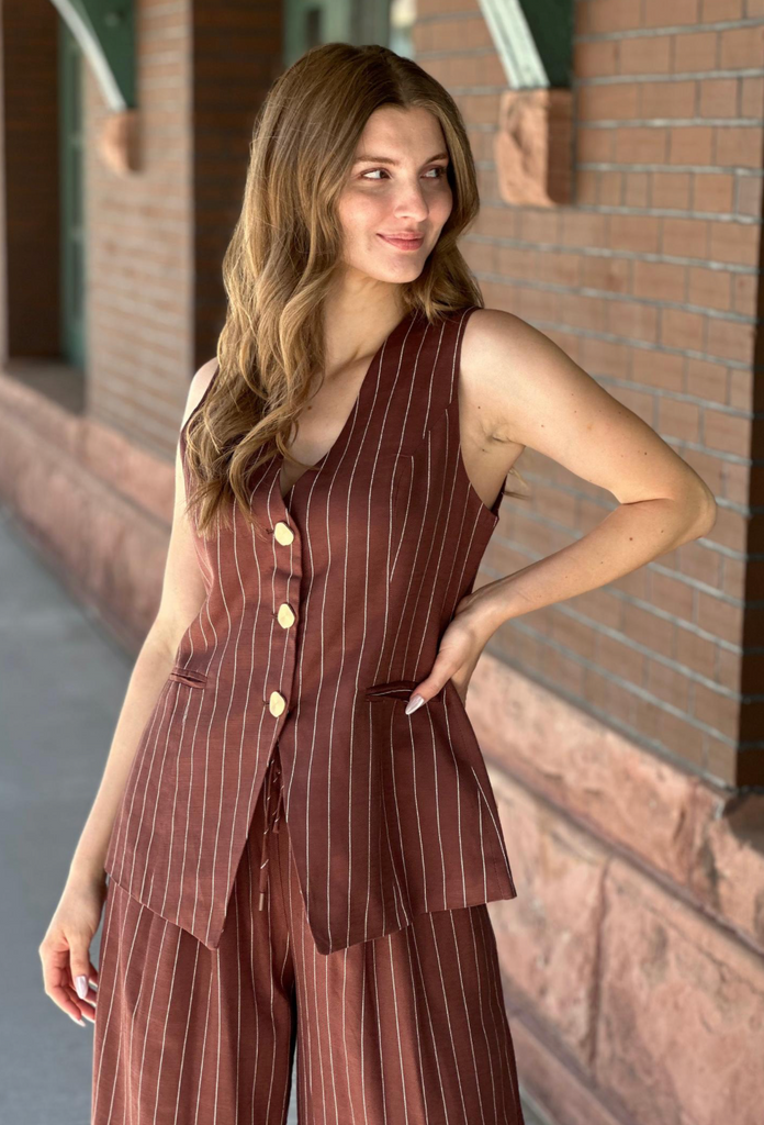 Leela Vest -- Brown