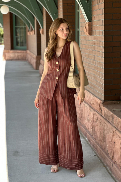 Leela Vest -- Brown