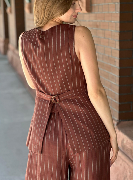 Leela Vest -- Brown