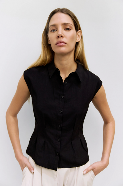 Gloria Top -- Black