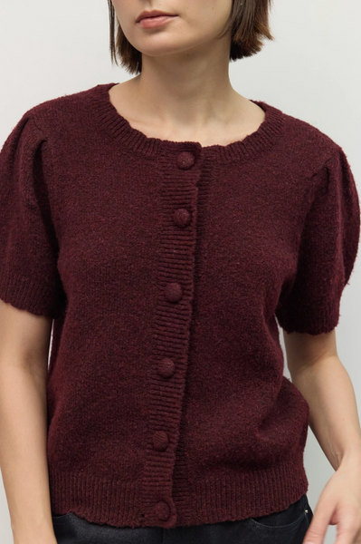 Mary Kate Top -- Burgundy