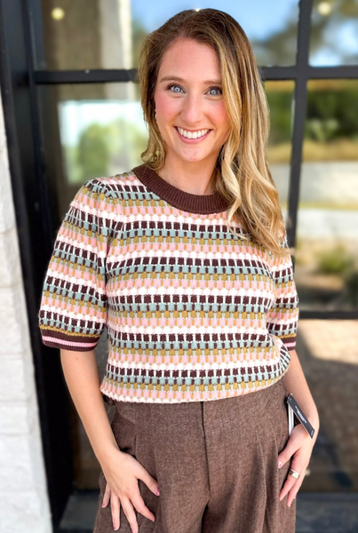 Kelly Top -- Brown