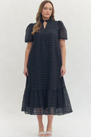 Brittany Dress -- Navy