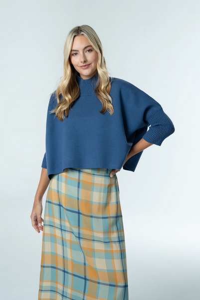 Sophia Sweater -- Dusty Navy