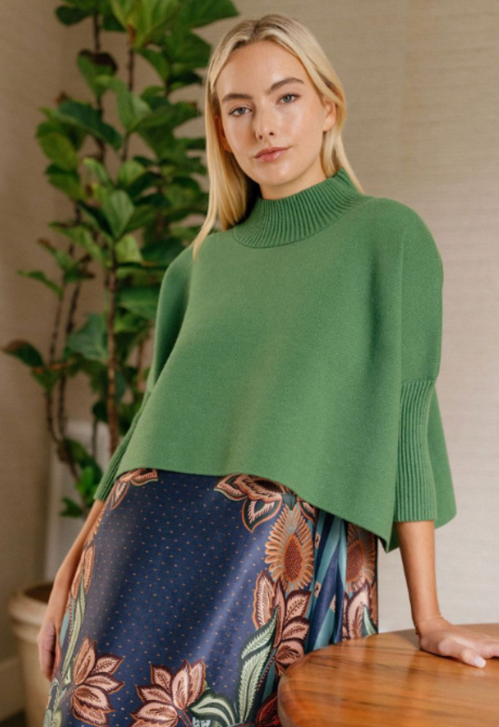 Sophia Sweater -- Evergreen