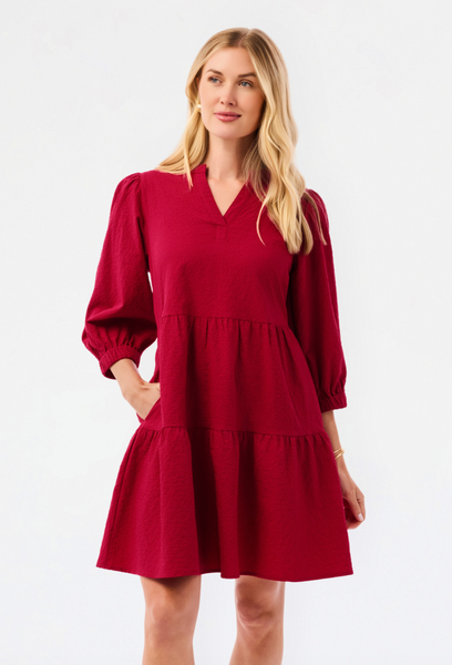 Cooper Dress -- Cranberry