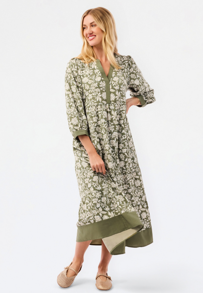 Cameron Dress -- Olive