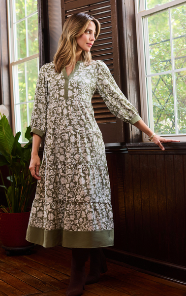 Cameron Dress -- Olive