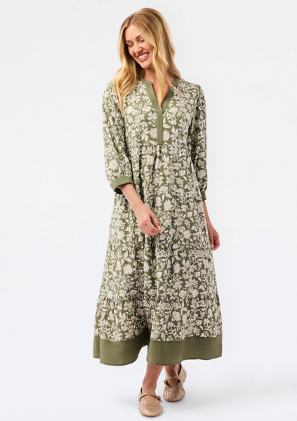 Cameron Dress -- Olive